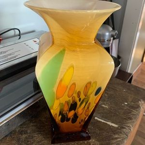 Italian glass vase